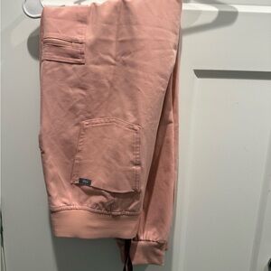 Figs Women's Pink Ankle Jogger Pants